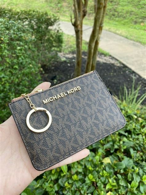 michael kors keychain wallet amazon|Michael Kors coin purse keychain.